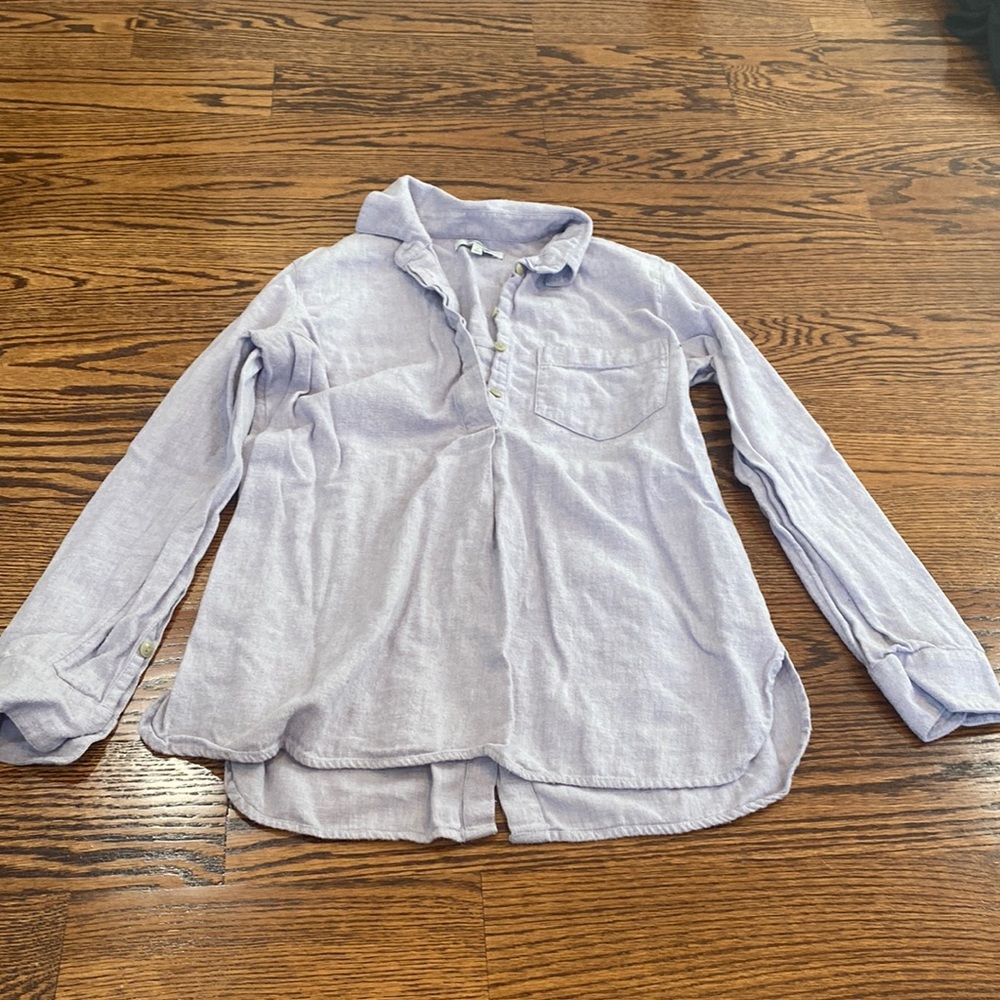 Madewell Half Button down